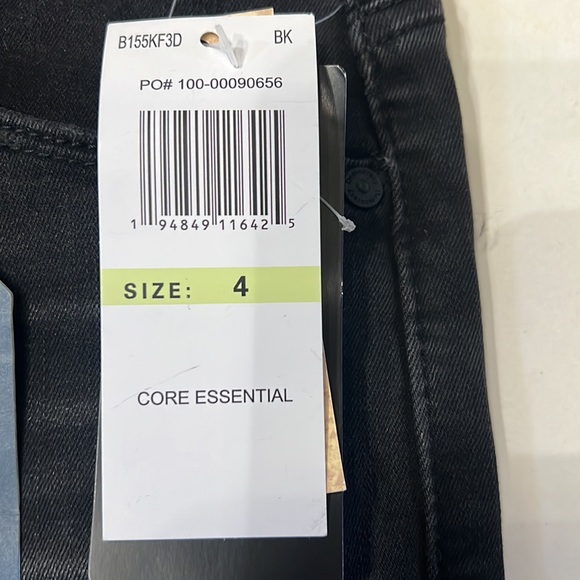 273 Democracy Black High Rise Vintage Skinny Ab Solutions Denim Jean - Picture 9 of 11